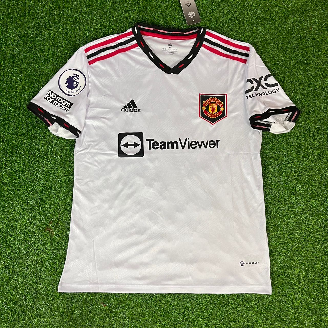 Cristiano Ronaldo Manchester United White 2022 2023 Premier League Football Jersey