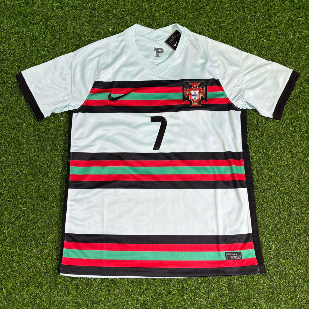 Portugal EURO 2020 Cristiano Ronaldo Retro Away Football Jersey