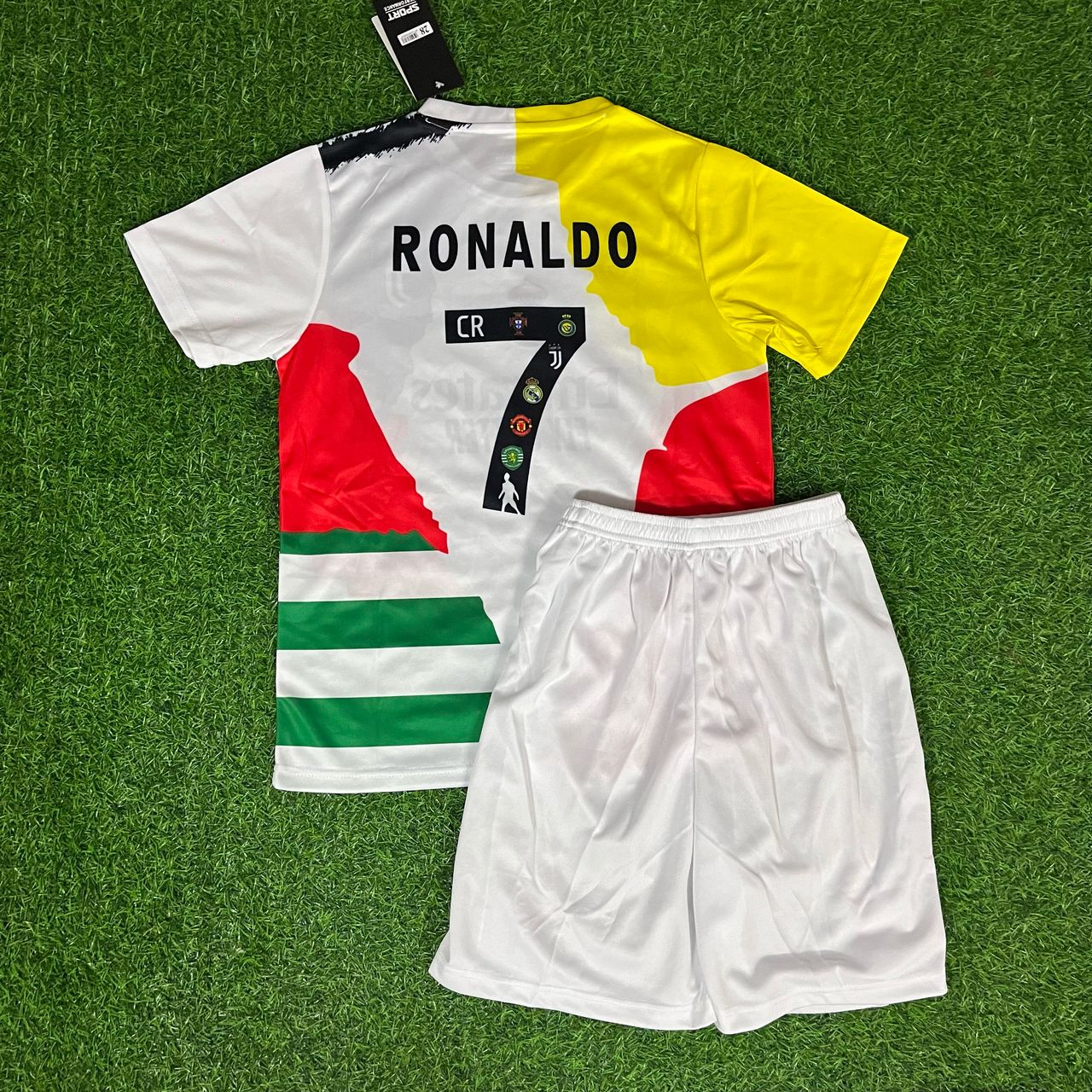 Cristiano Ronaldo #cr7 GOAT Combo All Teams Special Kids Jersey KinderTrikot Maillot Enfant
