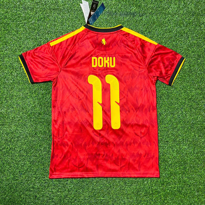 Jeremy Doku Belgique Belgien Belgie 2026 World Cup Football Jersey Kit