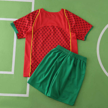 Portugal 2004 Season Home Kids Retro Football Jersey