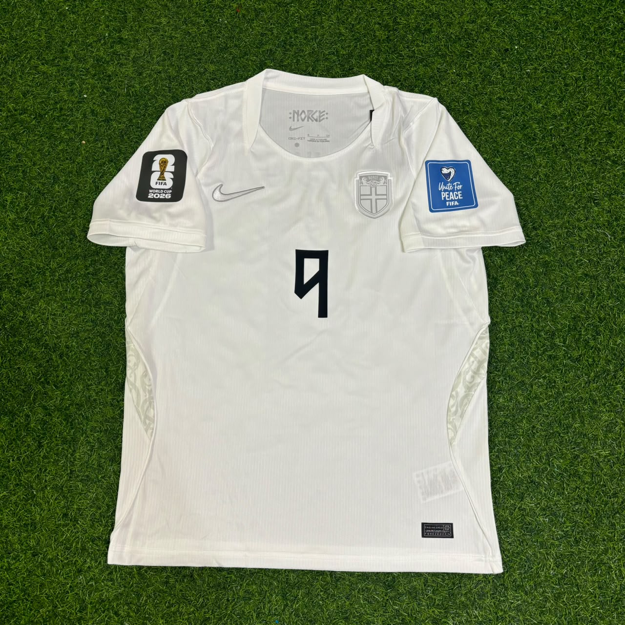 Norway World Cup 2026 Erling Braut Haaland #9 White Football Jersey