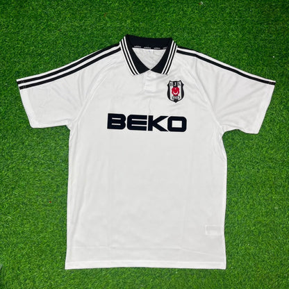 Besiktas 1996/1997 White Away Retro Football Football Jersey