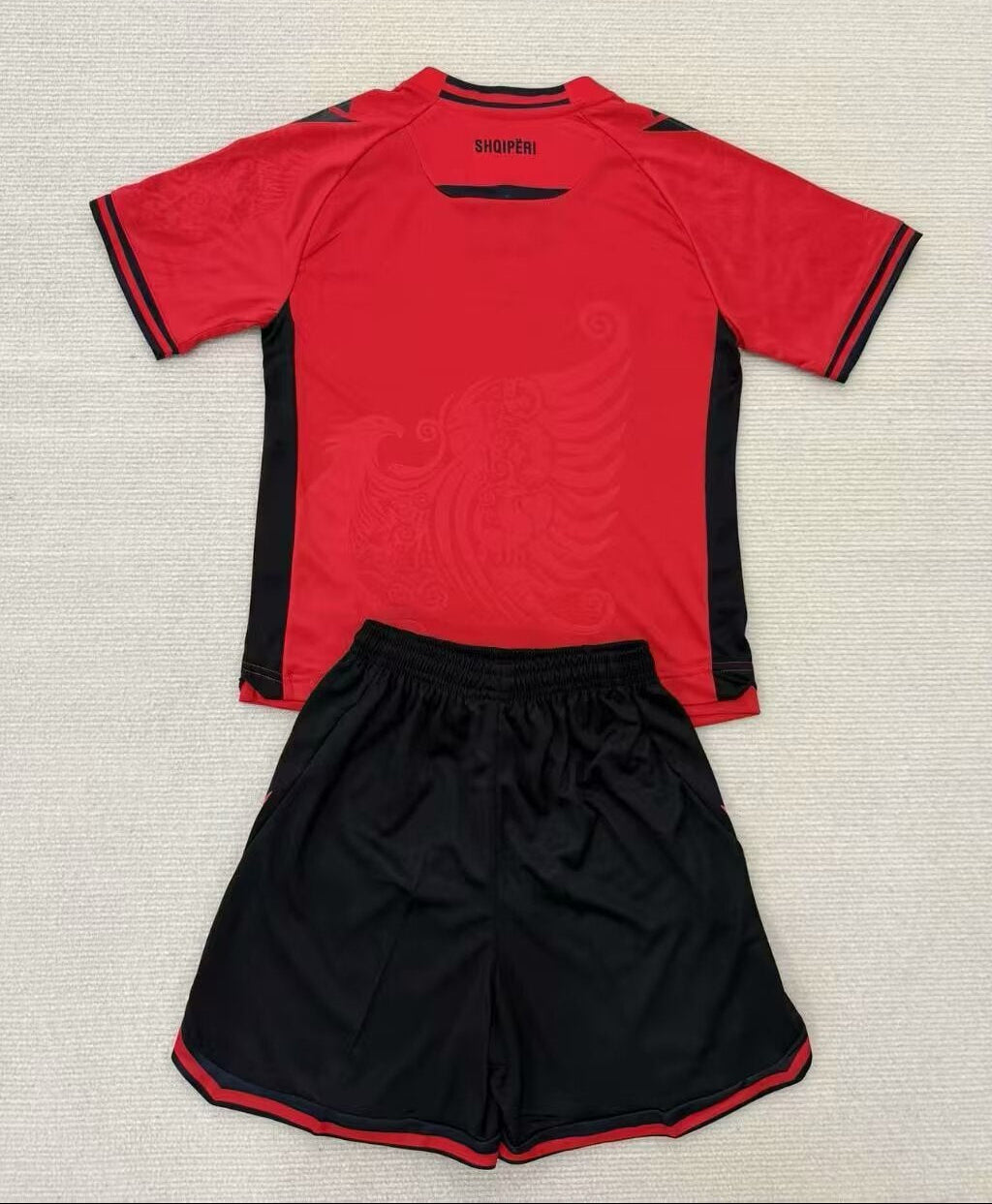 Albania 2025/26 Home Kid Football Jersey