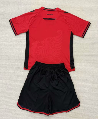 Albania 2025/26 Home Kid Football Jersey