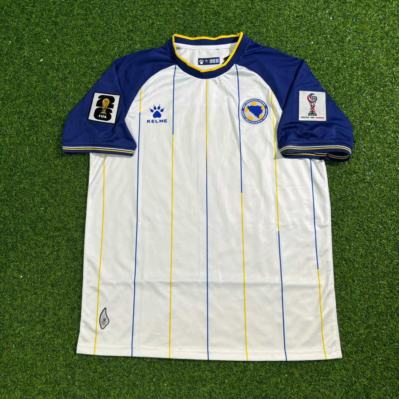 Bosnia and Herzegovina World Cup 2026 Nikola Katić Away White Football Jersey