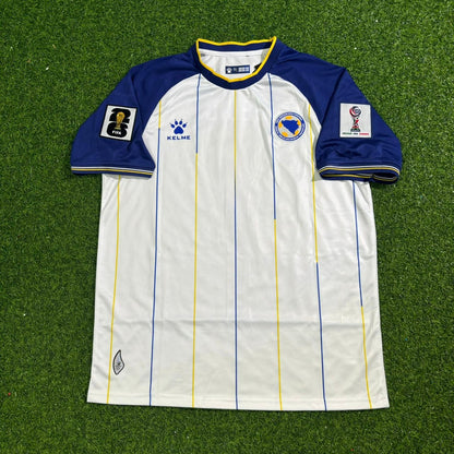 Bosnia and Herzegovina World Cup 2026 Nikola Katić Away White Football Jersey