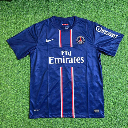 David Beckham #32 PSG 2012/2013 Season Home Blue Retro Football Jersey Trikot Maillot
