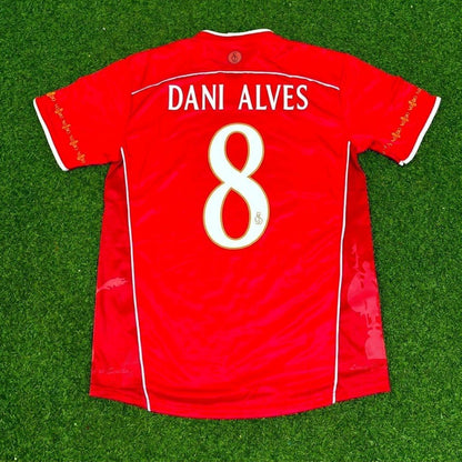 Dani Alves Sevilla 2003-2004 Red Home Retro Football Jersey