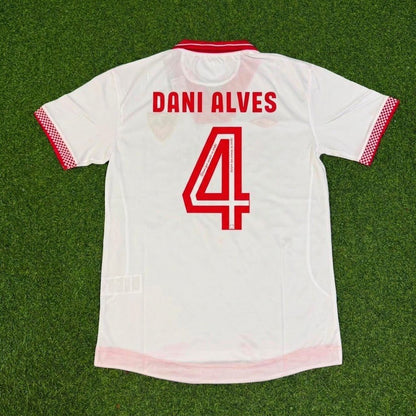 Dani Alves Sevilla Commemorative Red Home Retro Football Jersey