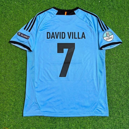 David Villa Spain EURO 2012 Final Retro Football Jersey