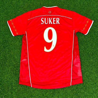 Davor Suker Sevilla Red Home Special Retro Football Jersey