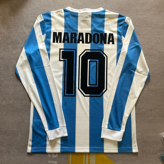 Diego Armando Maradona 1986 Argentina Retro Jersey Trikot Maillot Camiseta Voetbaltrui