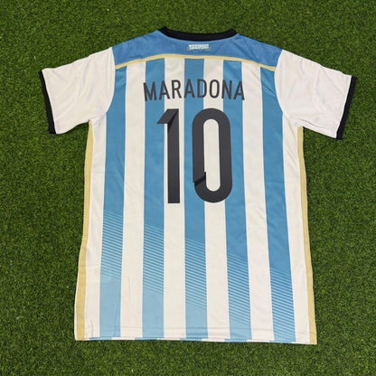 Diego Armando Maradona Argentina Special Home Retro Football Jersey