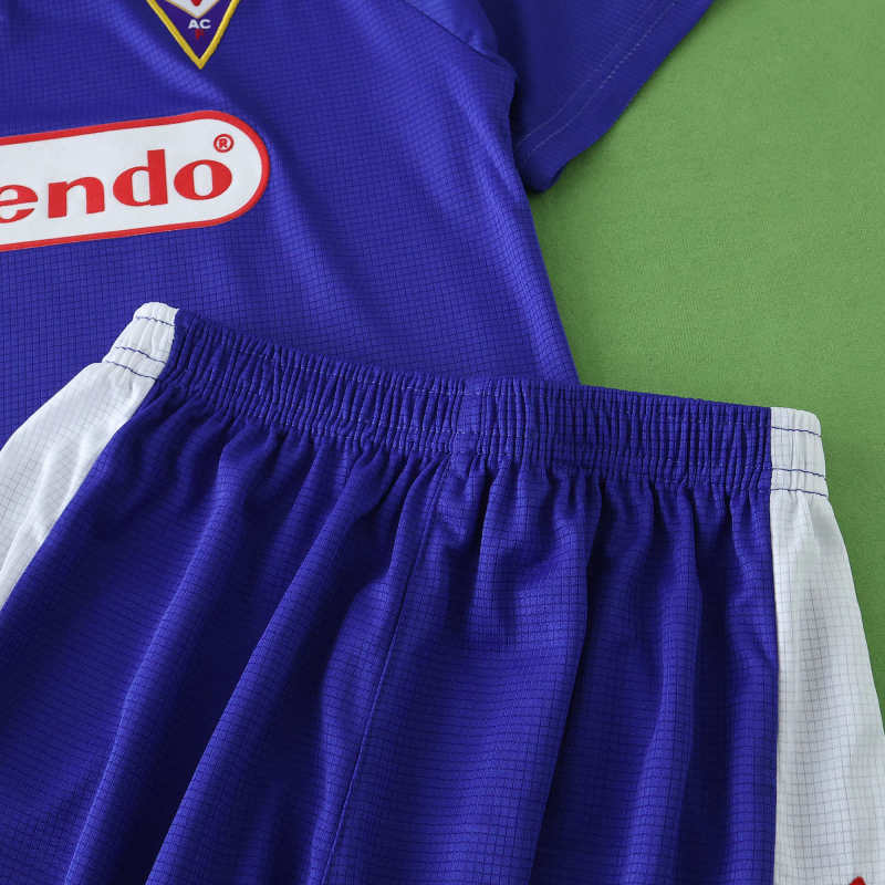 Fiorentina 1998 Home Kids Retro Football Jersey