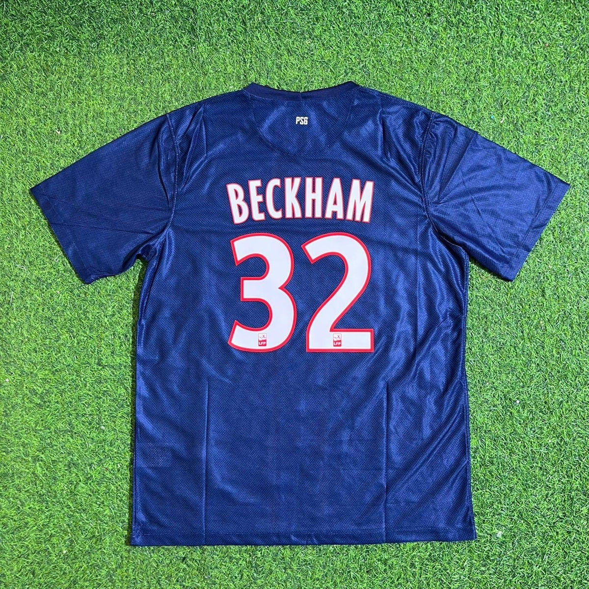 David Beckham #32 PSG 2012/2013 Season Home Blue Retro Football Jersey Trikot Maillot