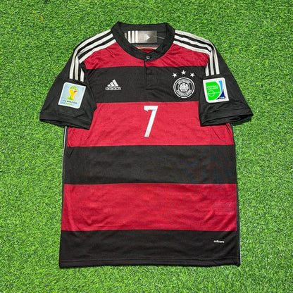 Germany World Cup 2014 Bastian Schweinsteiger Deutschland Brazil Black Red Retro Football Jersey