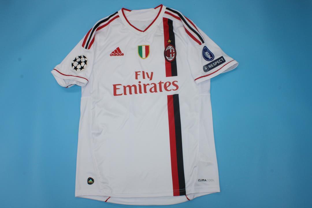 Alexandre Pato 7 - Milan 2011-2012 Away White Retro Football Jersey