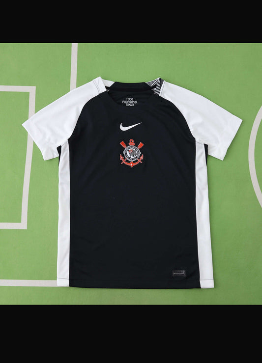 Memphis Depay Corinthians 2025-2026 Season Black Jersey Trikot