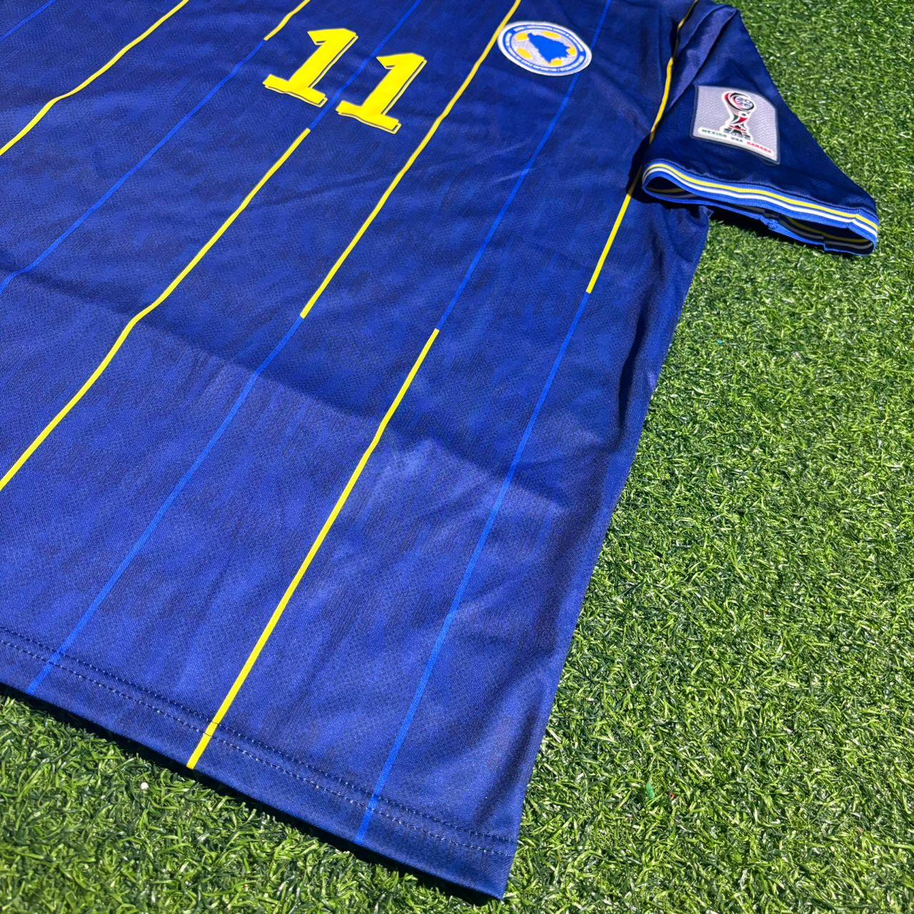 Bosnien und Herzegowina Weltmeisterschaft 2026 Jovo Lukic Blaues Fußballtrikot