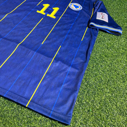 Bosnien und Herzegowina Weltmeisterschaft 2026 Jovo Lukic Blaues Fußballtrikot