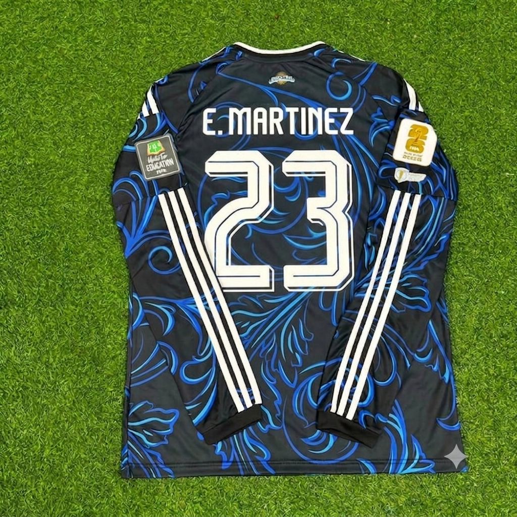 Argentina World Cup 2026 Emiliano Martinez Goalkeeper Long Sleeve Football Jersey