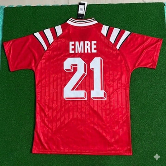 Emre Belözoglu Türkiye Turkey Red Nostalgic Retro Football Jersey Kit