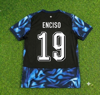 Paraguay World Cup 2026 Julio Enciso Black Football Jersey Shirt