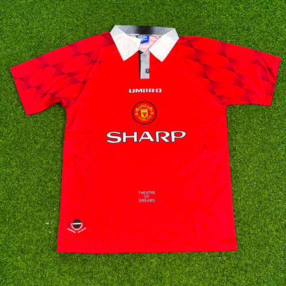 Eric Cantona Manchester United 1996-1998 Retro Football Jersey Kit
