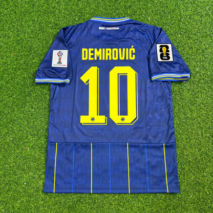 Bosnia and Herzegovina World Cup 2026 Ermedin Demirovic Blue Football Jersey