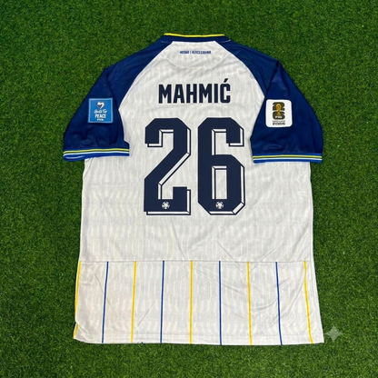 Bosnia and Herzegovina World Cup 2026 Ermin Mahmic White Football Jersey