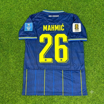 Bosnia and Herzegovina World Cup 2026 Ermin Mahmic Blue Football Jersey