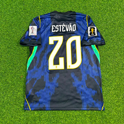 Brazil World Cup 2026 Estêvão Willian 20# Blue Away Football Jersey