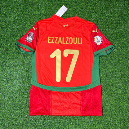 Ez Abde Ezzalzouli Morocco AFCON 2025 Red Football Jersey
