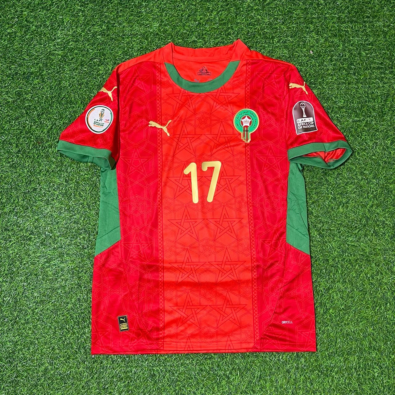 Ez Abde Ezzalzouli Morocco AFCON 2025 Red Football Jersey