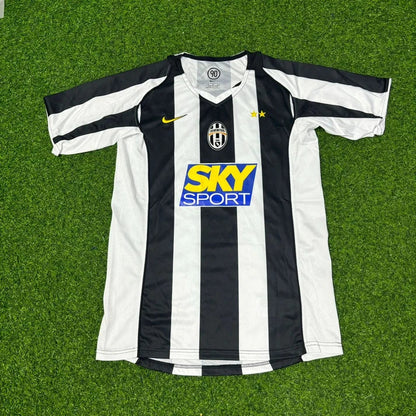 Alessandro Del Piero #10 Juventus 2004-2005 Black White Home Retro Football Jersey Paradise Edition