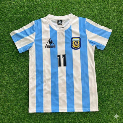 Jorge Valdano 11- Argentina 1986 Home Retro Football Jersey Collection