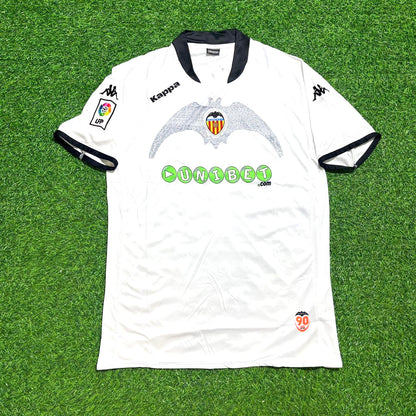 David Silva #21 Valencia White Retro Football Jersey Kit