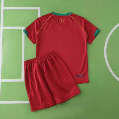 Portugal 2006 Season Home Kids Retro Football Jersey