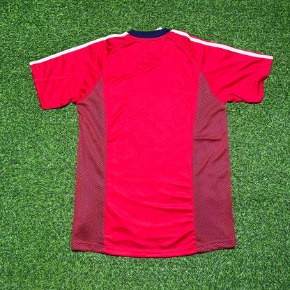 FC Bayern München 2002/2003 Season Home Red Retro Football Jersey