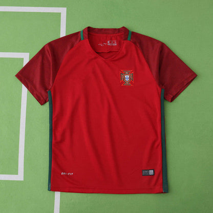 Portugal 2016 Season Home Kids Retro Football Jersey