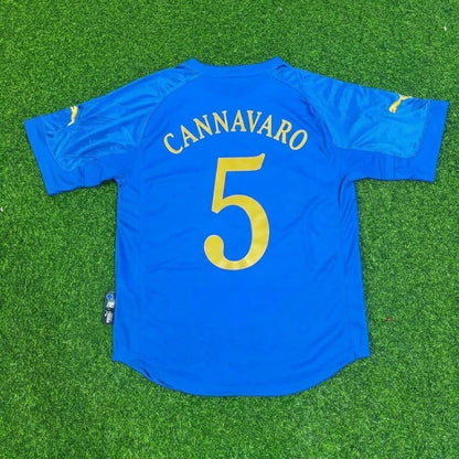 Italy World Cup 2004-2005 Fabio Cannavaro Home Retro Football Jersey