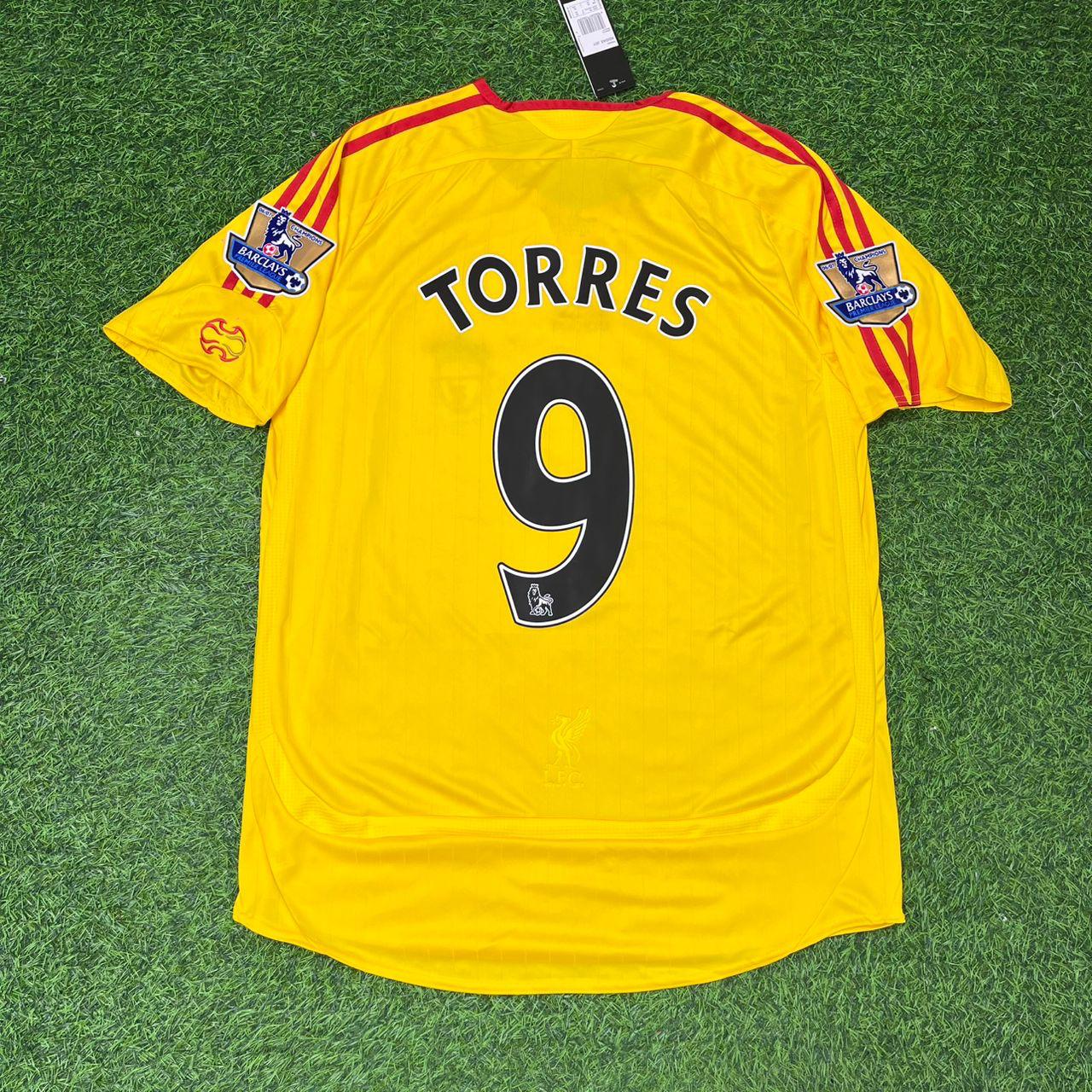 Fernando Torres Liverpool 2006/2007 Yellow Retro Football Jersey Collection