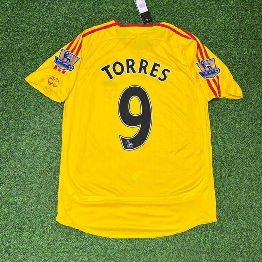 Fernando Torres Liverpool 2006/2007 Yellow Retro Football Jersey Collection