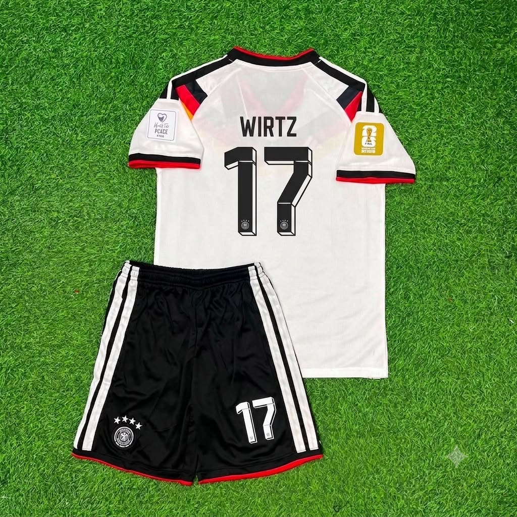 Florian Wirtz Germany 2026 World Cup Kids Home Football Jersey