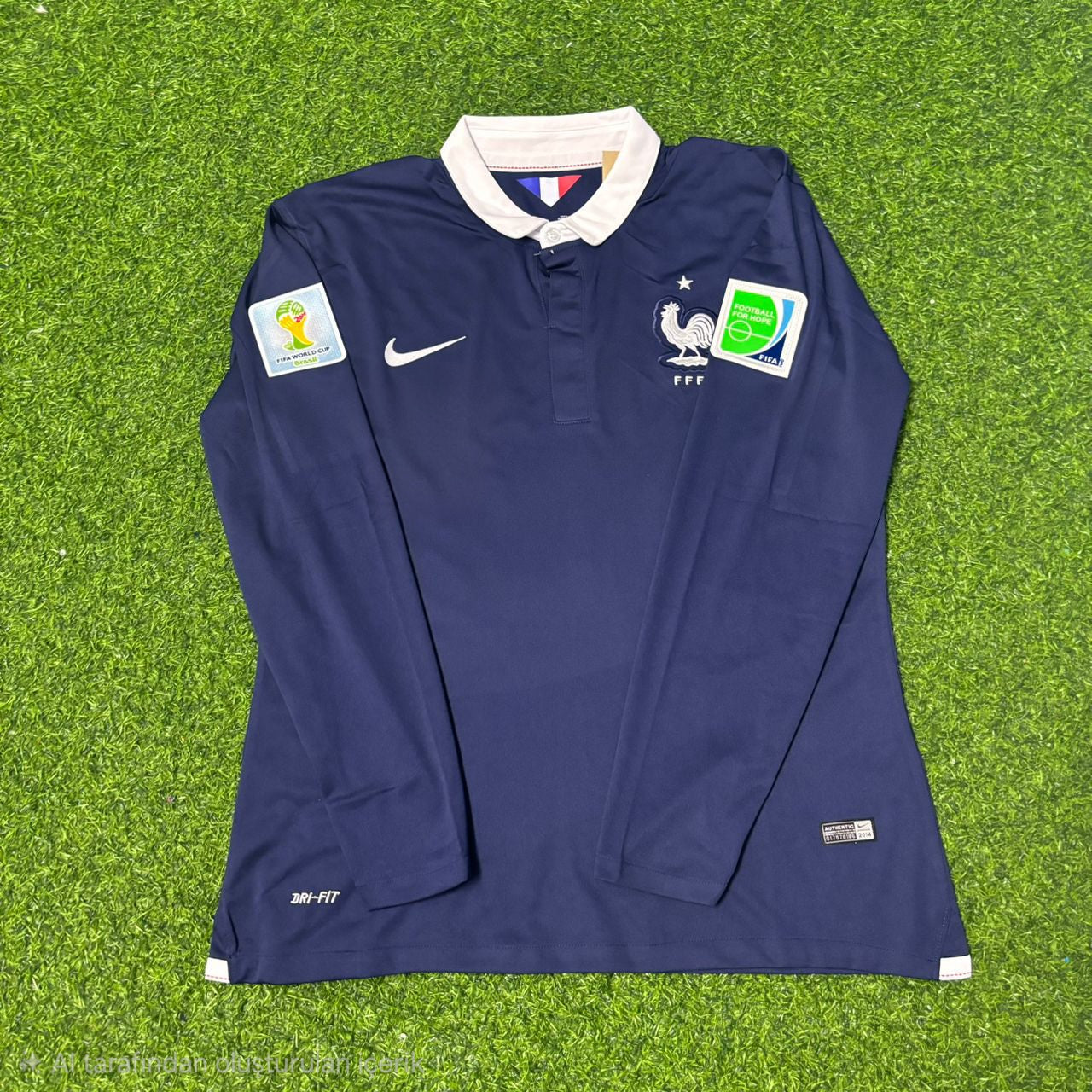 France World Cup 2014 Yohan Cabaye #6 Long Sleeve Football Jersey
