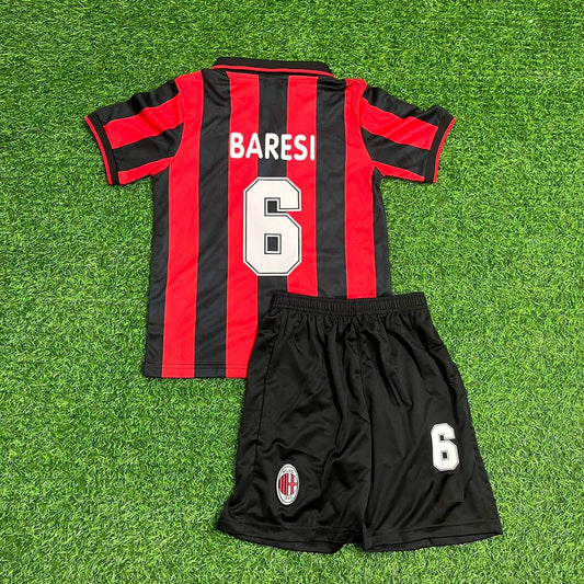 Franco Baresi AC Milan 1993 1994 Retro Kids Soccer Jersey Kinder Trikot