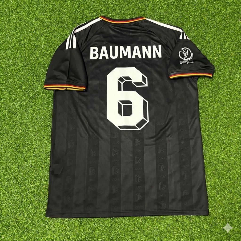 Germany World Cup 2002 Frank Baumann Black Special Retro Football Jersey