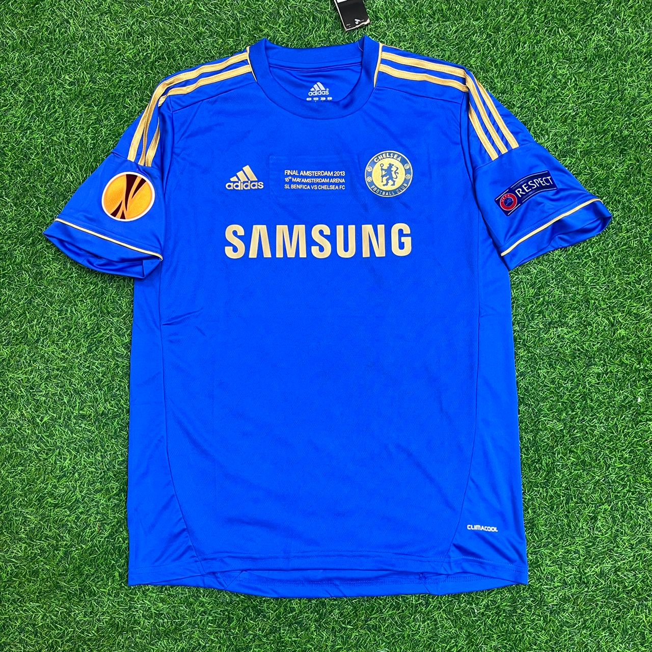 Frank Lampard Chelsea 2013 Final Blue Retro Kit Football Jersey