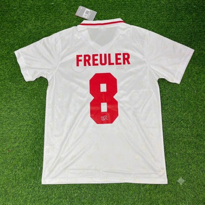 Remo Freuler Switzerland White Retro Football Jersey Kit